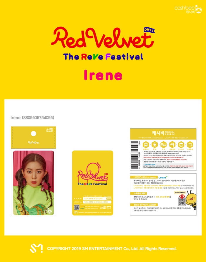 Visuel Cashbee card Red Velvet Irene