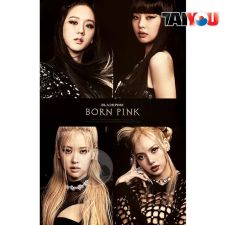 Poster Officiel - BLACKPINK - BORN PINK (Box Set Ver.) - BLACK ver.
