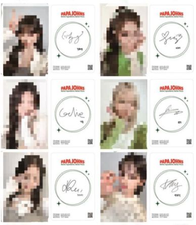 IVE - PAPA JOHN'S - Photocard Set
