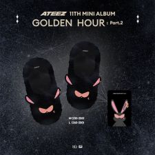 ATEEZ - GOLDEN HOUR Part.2 [POP-UP MD] - Mito FUR SLIPPERS