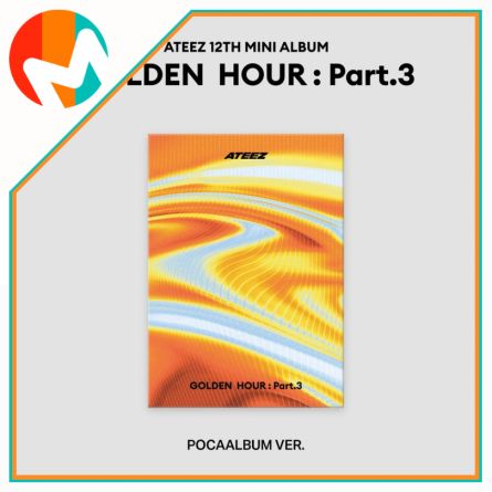 [POB MS] ATEEZ - GOLDEN HOUR : Part.3 - Mini Album Vol.12 (POCA ver.)