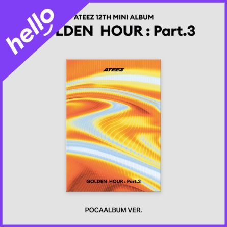 [POB Hello Live] ATEEZ - GOLDEN HOUR : Part.3 - Mini Album Vol.12 (POCA ver.)