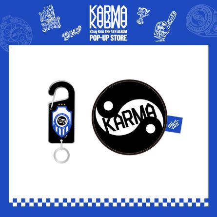 Stray Kids - [KARMA] Pop-Up Store - Acrylic Carabiner & Ball Pouch Set