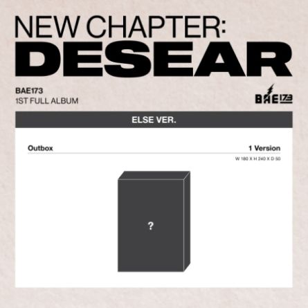 [PACKAGE] BAE173 - New Chapter : DESEAR - Album Vol.1 (Else ver.)