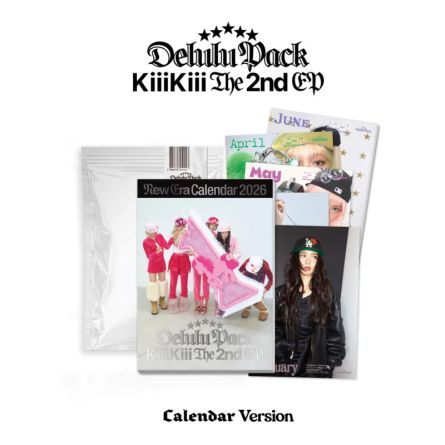 [CALENDAR] KiiiKiii - Delulu Pack - EP Album Vol.2 (Calendar. Ver.)