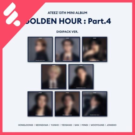 [POB FROMM] ATEEZ - Golden Hour : Part 4 - Mini Album Vol.13 (Digipack ver.)