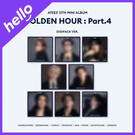 [POB HL] ATEEZ - Golden Hour : Part 4 - Mini Album Vol.13 (Digipack ver.)