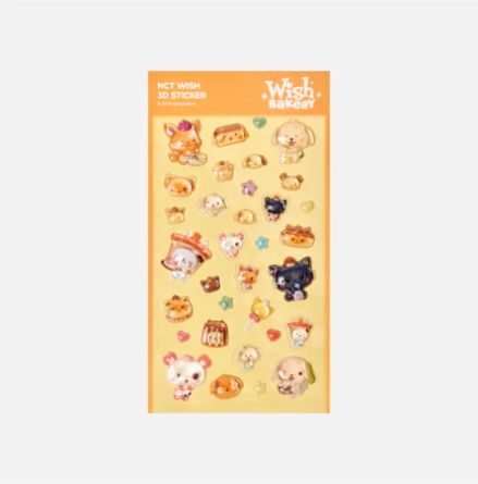 NCT WISH - WISH BAKERY POP-UP - 3D STICKER