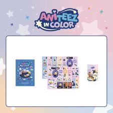 ATEEZ - ANITEEZ IN COLOR - Retro Sticker Book