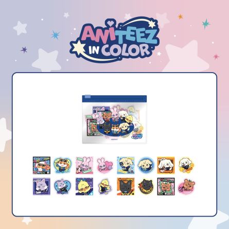ATEEZ - ANITEEZ IN COLOR - Flake Sticker Set