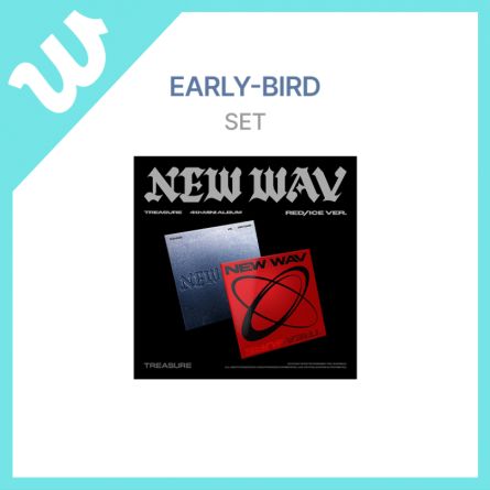  [SET BONUS WV] TREASURE - NEW WAV - Mini Album Vol.4 (EARLY BIRD Ver.)