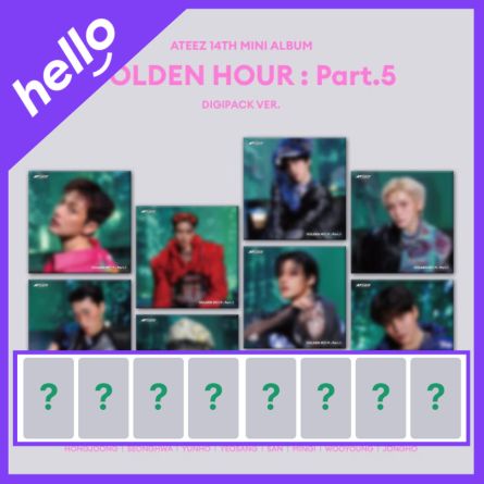 [POB HL] ATEEZ - GOLDEN HOUR : Part.5 - Mini Album Vol.14 (DIGIPACK Ver.)