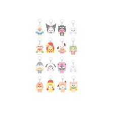 Stray Kids - SKZOO x SANRIO CHARACTERS - SECRET FLOCKED FIGURE KEYRING (CHEER UP Ver.)