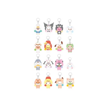 Stray Kids - SKZOO x SANRIO CHARACTERS - SECRET FLOCKED FIGURE KEYRING (CHEER UP Ver.)