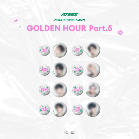 ATEEZ - GOLDEN HOUR Part.5 [POP-UP Store] - Can Badge Set