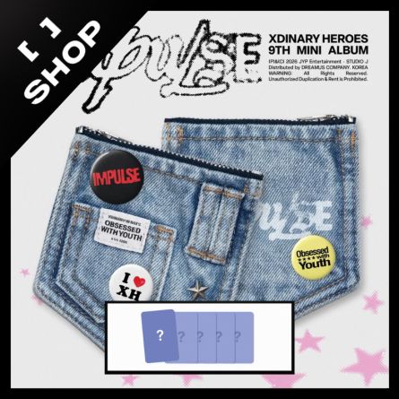 [POB FS] Xdinary Heroes - IMPULSE - Mini Album Vol.9 (DENIM POUCH Ver.)
