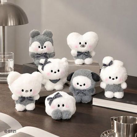 BT21 - MONOCHROME Plush Keyring 