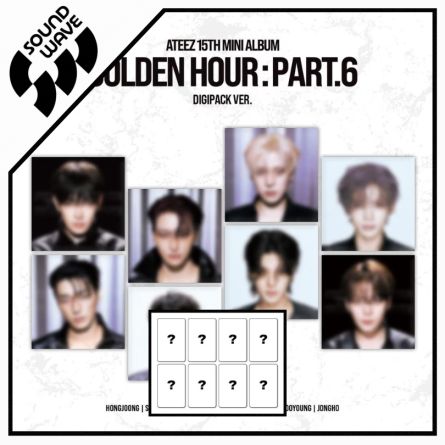 [POB SW] ATEEZ - GOLDEN HOUR : Part.6 - Mini Album Vol.15 (DIGIPACK Ver.)