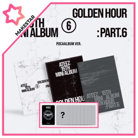 [POB MS] ATEEZ - GOLDEN HOUR : Part.6 - Mini Album Vol.15 (POCA Ver.)
