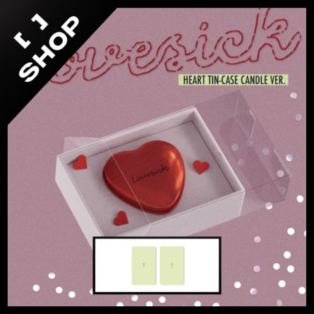 [POB FS] CHAERYEONG (ITZY) - Lovesick - Mini Album Vol.1 (HEART TIN-CASE CANDLE Ver.)