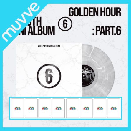 [POB MVVE] ATEEZ - GOLDEN HOUR : Part.6 - Mini Album Vol.15 (LP MARBLE Ver.)